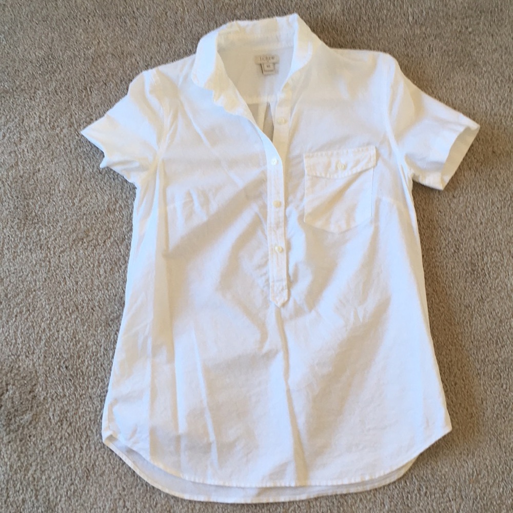 J crew short sleeve blouse